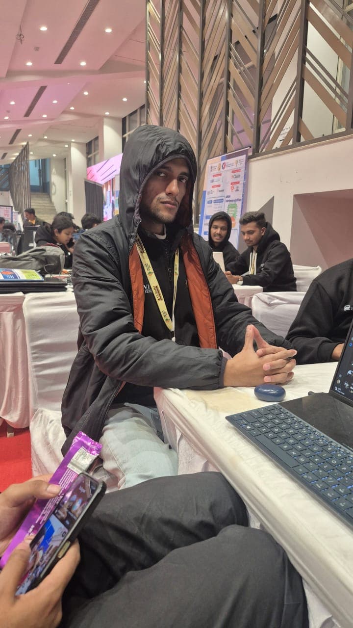SIH Finals — Harshit with SPARC